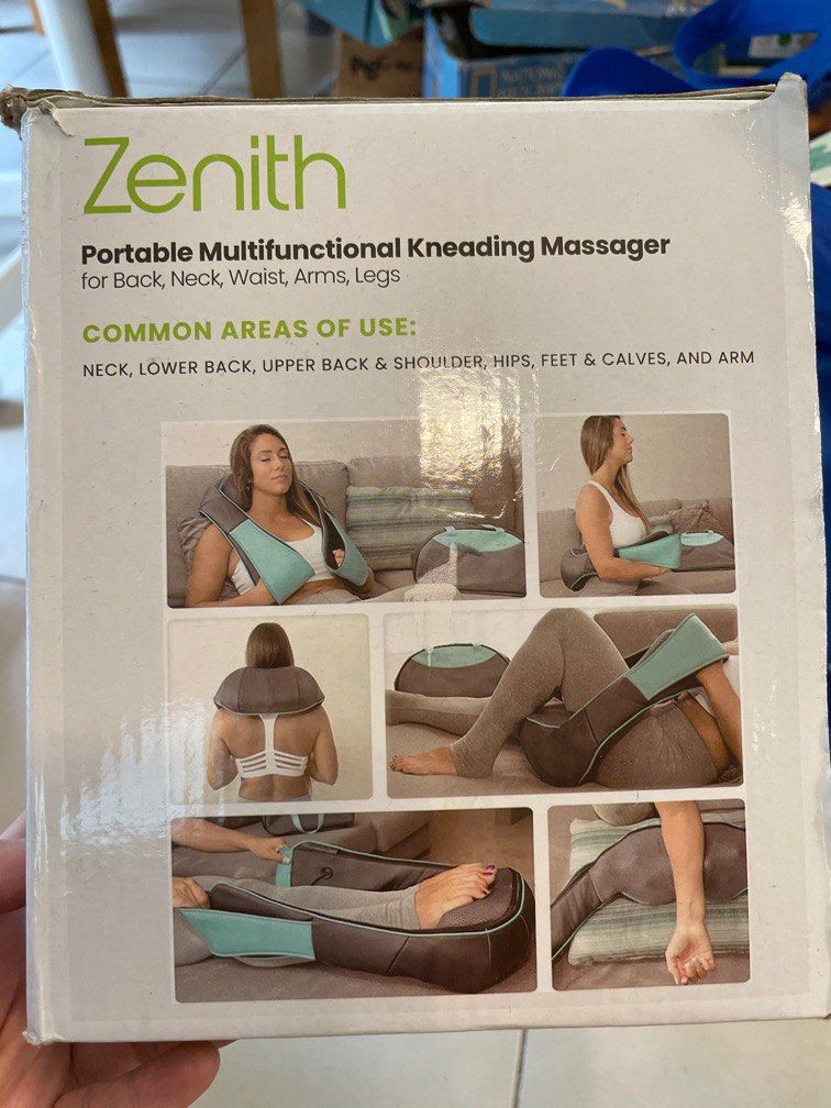 Portable Multifunctional Kneading Massager (Category: Massage Devices) located in Pasig City. Submitted by alenatw (Listing ID 1349085316, Image 2). Description: Brand: Zenith Portable Multifunctional Kneading Massager for back, neck, waist, arms, legs Condition: Mint condition, complete parts.