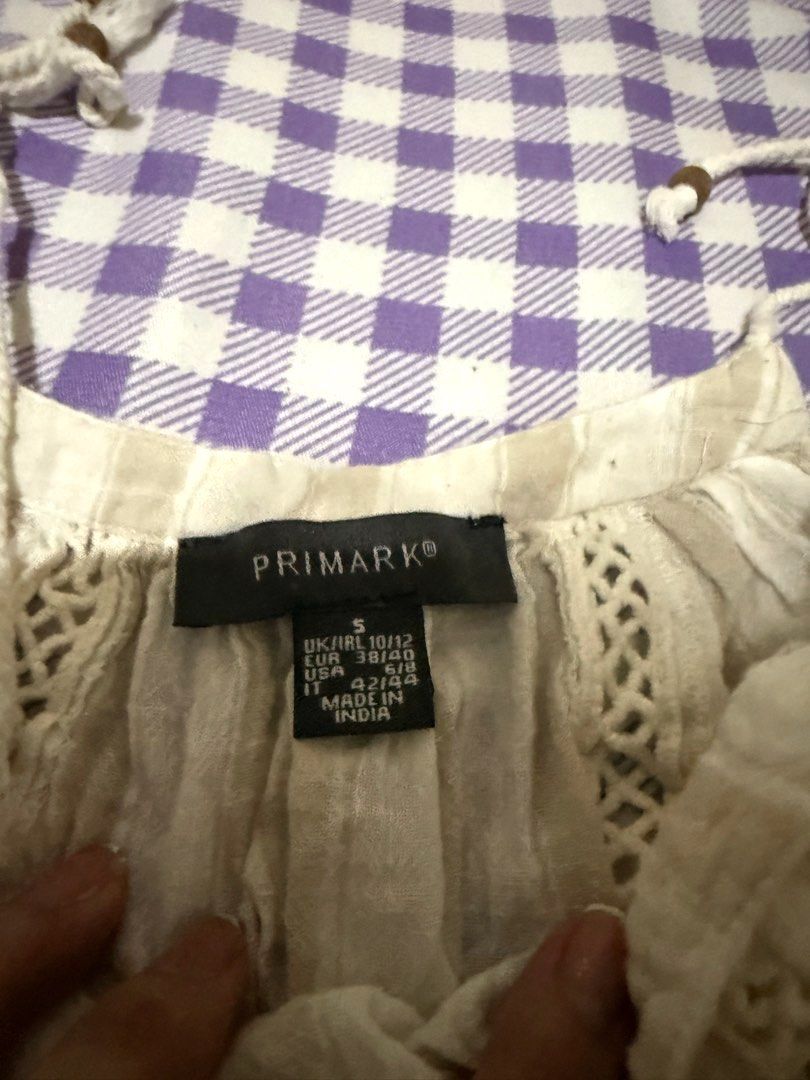 Primark Embroidered Tie-Knot Dress (Category: Dresses) located in San Fabian. Submitted by declutteringcloset (Listing ID 1349059343, Image 2). Description: Small on tag This dress is so cute!.