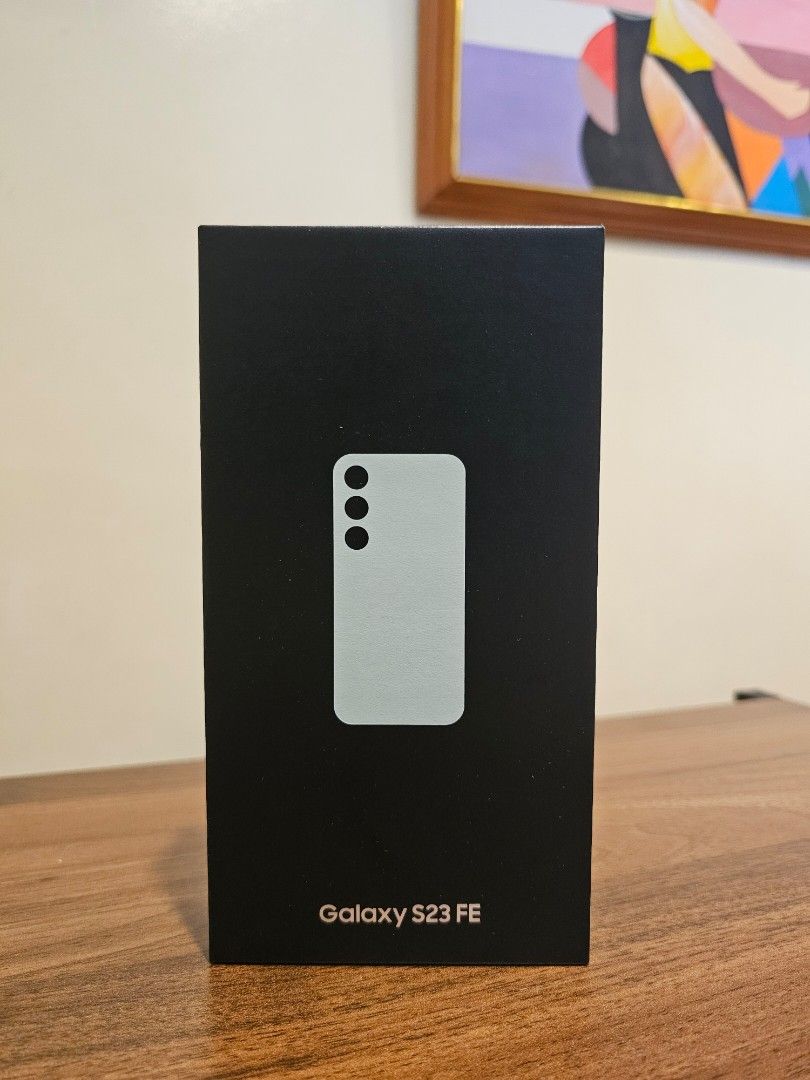 Samsung Galaxy S23 FE (Category: Samsung) located in Quezon City. Submitted by engr_enrico (Listing ID 1349100587, Image 1). Description: Brand new Sealed Samsung Galaxy S23 FE mint 128gb physical sim + esim NTC.