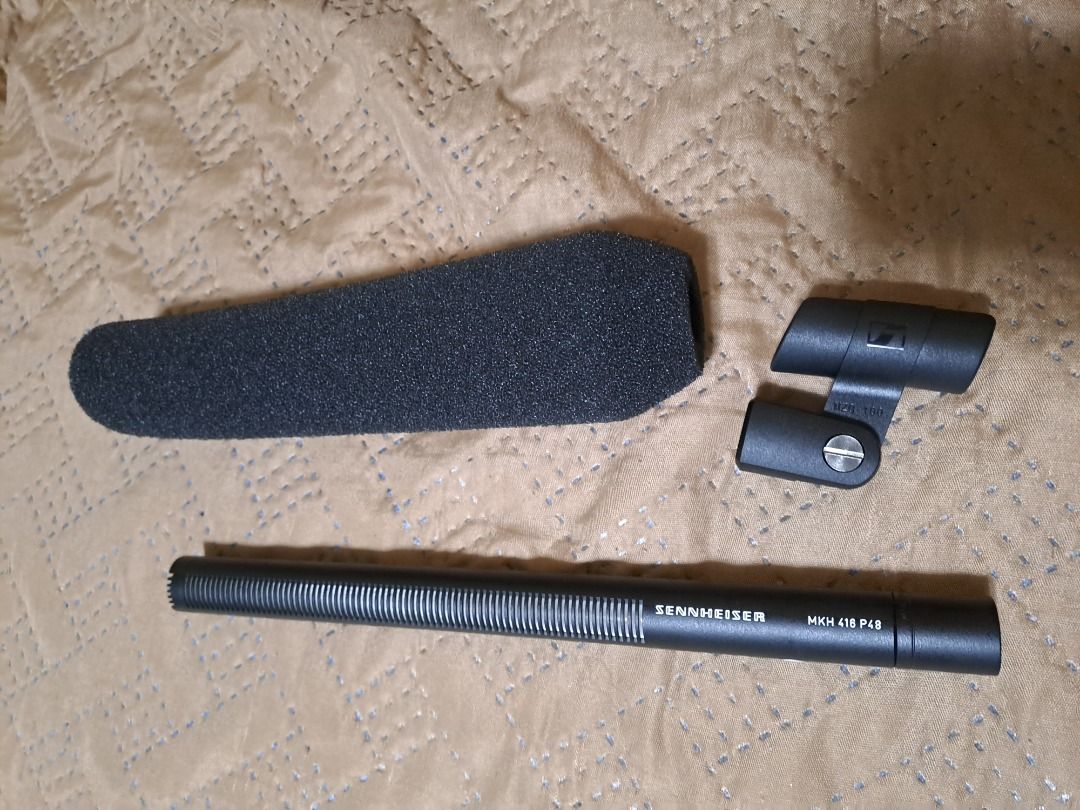 Sennheiser MKH 416 Shotgun Microphone (Category: Microphones) located in Andop. Submitted by xdkraft (Listing ID 1349144756, Image 2). Description: MKH 416 Features *Increased directivity due to interference tube principle *Very low inherent self noise *High sensitivity *Transformerless and fully floating balanced output *Rugged, suitable for adverse climatic conditions *Matt black all-metal body *Visually "low key" microphone *Highly immune to h