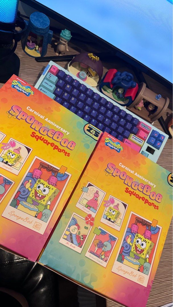 Spongebob Carnival Anniversary Series from Pop Mart (Category: Designer & Blind Box Toys) located in Manila. Submitted by blueberrynn (Listing ID 1349124898, Image 3). Description: 𖦹 can’t do tingi, sold only as a set ❁ sealed foils, open box ︎ ♡︎ message me for inquiries and actual photos ★ rfs: extra set, just looking for secret 📍near makati med, ready to pick-up 🧾 mop: gcash, maya, bpi, bdo 📦 sf not included; mod: grab/ lalamove/ move it ✏
