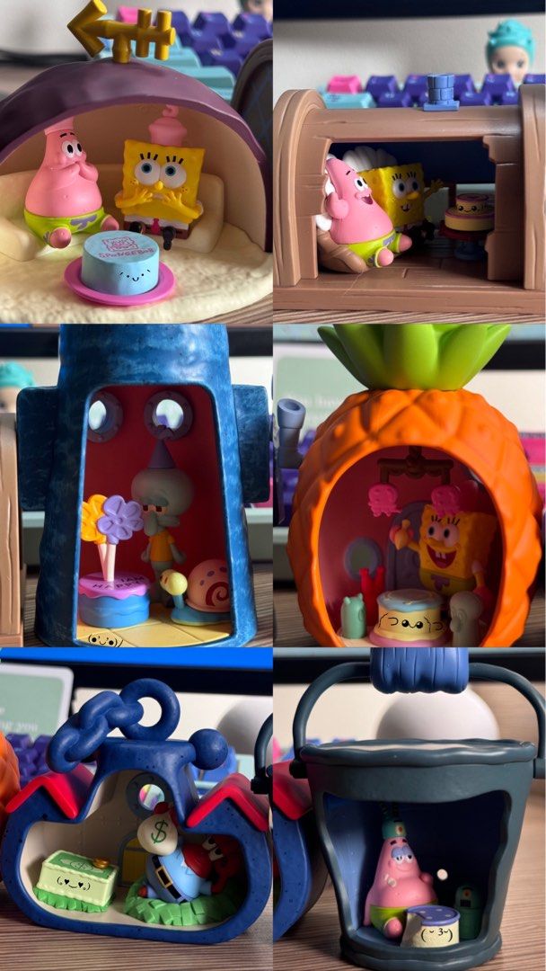 Spongebob Carnival Anniversary Series from Pop Mart (Category: Designer & Blind Box Toys) located in Manila. Submitted by blueberrynn (Listing ID 1349124898, Image 1). Description: 𖦹 can’t do tingi, sold only as a set ❁ sealed foils, open box ︎ ♡︎ message me for inquiries and actual photos ★ rfs: extra set, just looking for secret 📍near makati med, ready to pick-up 🧾 mop: gcash, maya, bpi, bdo 📦 sf not included; mod: grab/ lalamove/ move it ✏