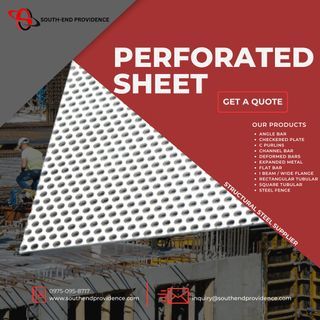 Stainless Perforated Sheet 4x8 - BI Expanded Metal - Deformed Bar - BI Pipe - GI Pipe Sch. 40 / Southend / Stainless 316 Shafting - Steel Shafting - Fabricated 4140 Shafting - Plain Round Bar - RSB