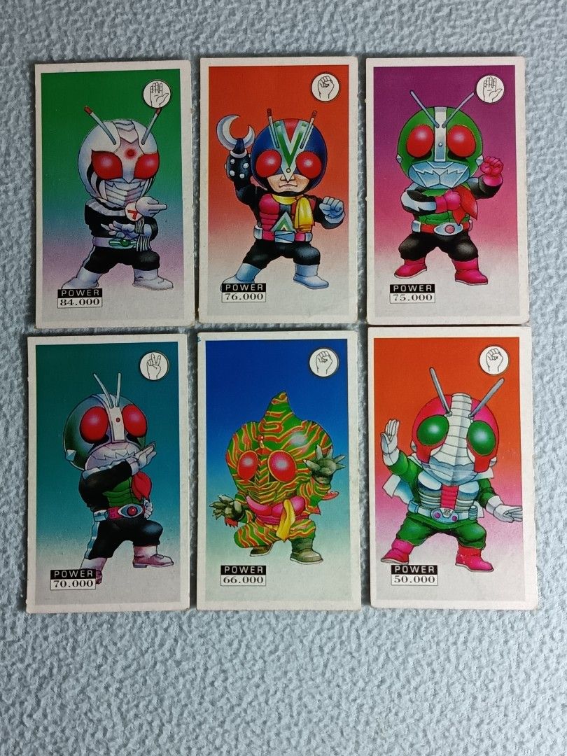 SUPER BLACK Kamen Mask Rider Late 90s Rare Childhood Playing Card 36pcs ...