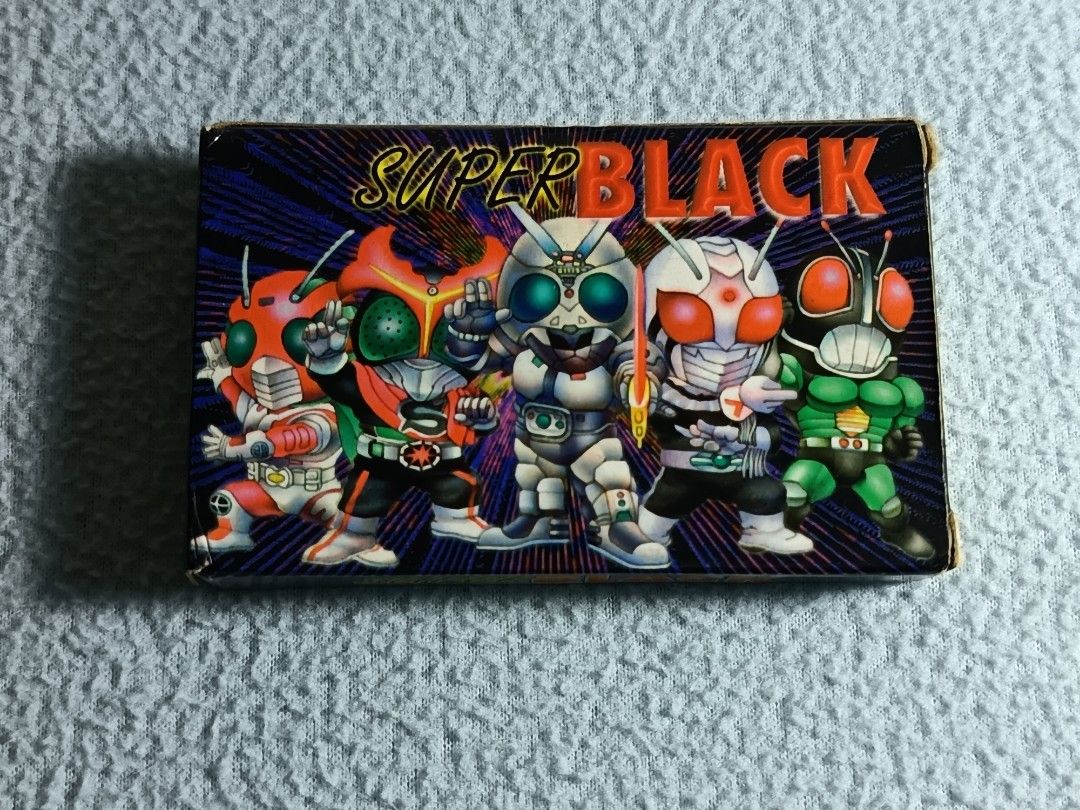 SUPER BLACK Kamen Mask Rider Late 90s Rare Childhood Playing Card 36pcs ...