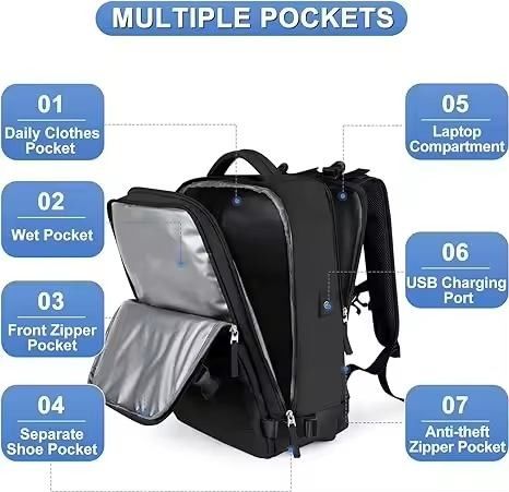 Unisex Travel Backpack (Category: Luxury Bags & Wallets) located in Makati City. Submitted by artscloset (Listing ID 1349071180, Image 2). Description: All details are in the pictures Laptop and Travel Bag.