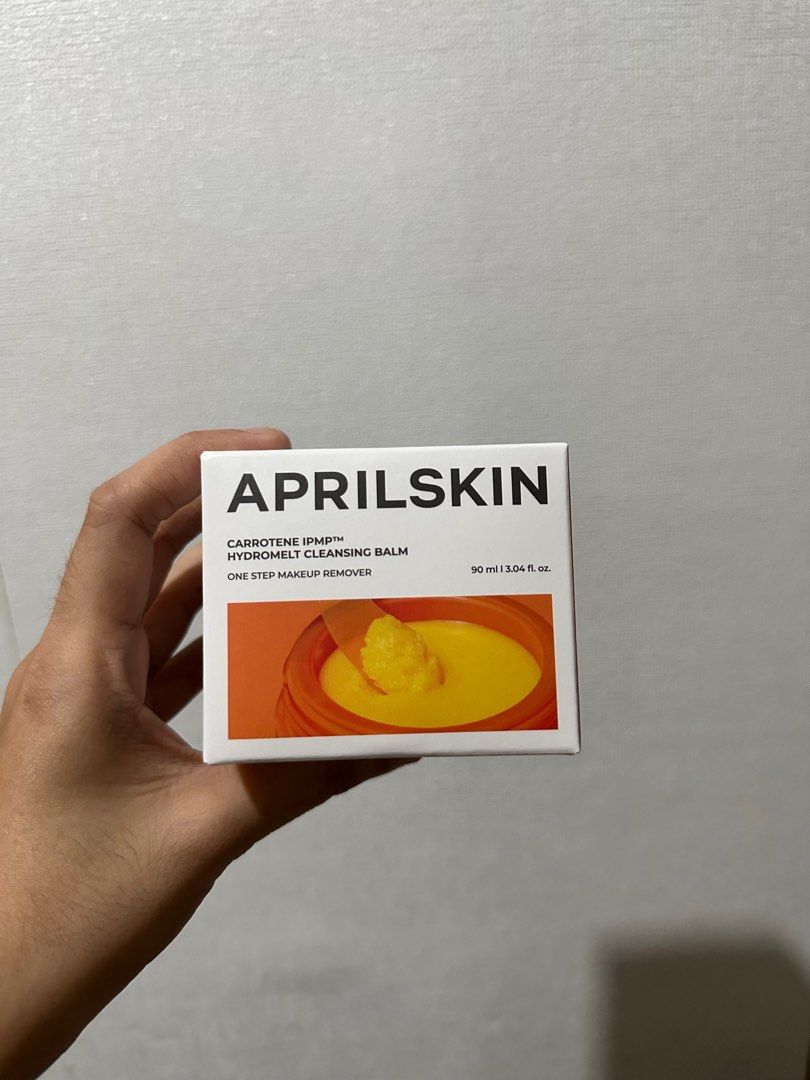 AprilSkin Carrotene Hydromelt Cleansing Balm (Category: Face Care) located in Quezon City. Submitted by stuffzxonsale (Listing ID 1349245191, Image 1). Description: BRAND NEW AUTHENTIC OG PRICE - 1500 Rfs - declutter (not into cleansing balms) MOP - gcash del - ggx lalamove jnt sco.