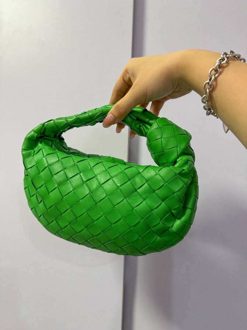 AUTHENTIC Bottega Veneta Mini Jodie in Green (Category: Luxury Bags & Wallets) located in Quezon City. Submitted by closetofcoco (Listing ID 1349201230, Image 2). Description: GUARANTEED AUTHENTIC PM FOR INQUIRIES NO LOW BALLING.