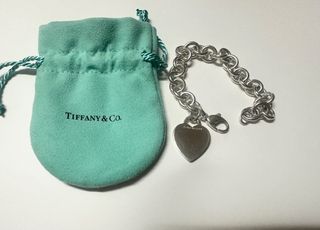 Authentic Tiffany & Co. heart bracelet 7”