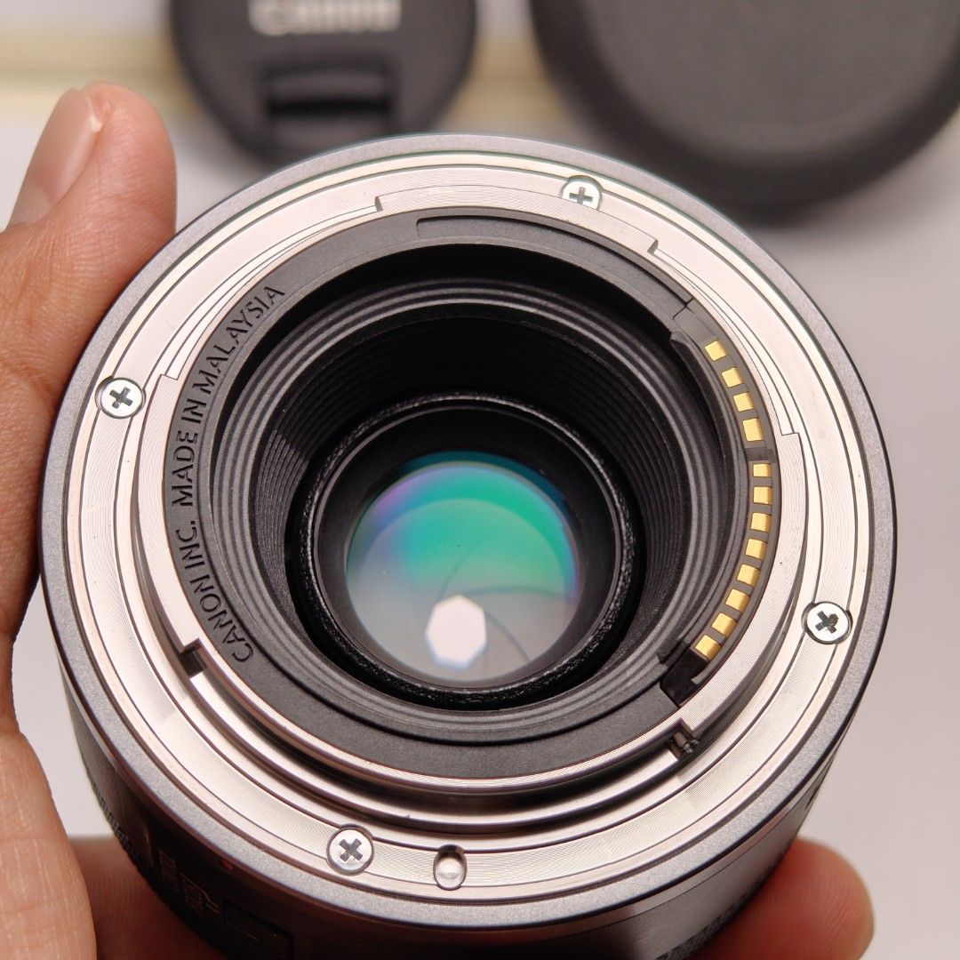 Canon RF 50mm F1.8 STM (Category: Lens & Kits) located in Manila. Submitted by rossinicalabig (Listing ID 1349324787, Image 3). Description: RF Mount (Canon Mirrorless) 12000. NOT FOR SWAP. NO BOX. Check, test & pickup at our photo video studio in Sta.Mesa Mla STUDIO J 2.0.