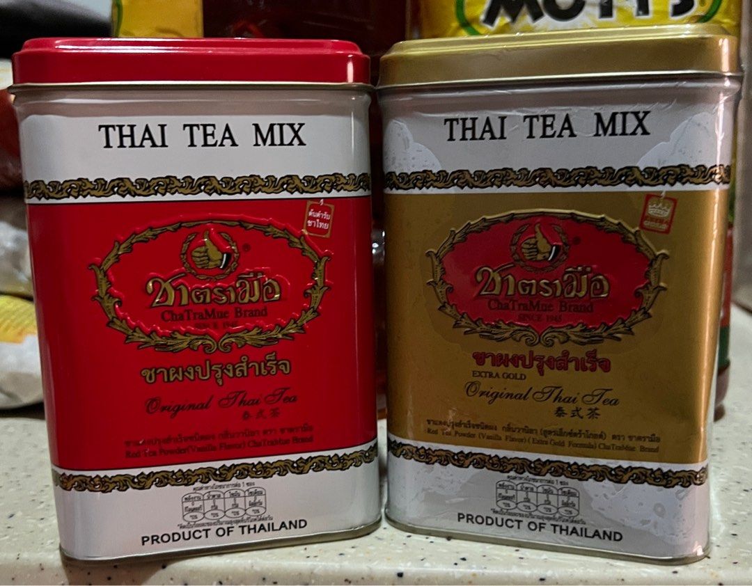 ChaTraMue Thai Tea Mix 200g (Category: Beverages) located in Quezon City. Submitted by oneplus7pro (Listing ID 1349190586, Image 1). Description: 250 pesos each ChaTraMue Thai Tea Mix 200g (4g x50) 1 - Red Tea Powder Expiry - 08/2025 1 - Extra Gold Expiry - 04/2026 MOP: GCash/ Maya/ Bank Transfer Can meetup in Z-Square (can do cash if meetup) Can do delivery Delivery shouldered by buyer.