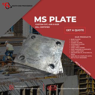 Fabricated 12mm MS Plate - Cut Size MS Plate - GI Coil Sheet - Stainless Plate - Chembolt