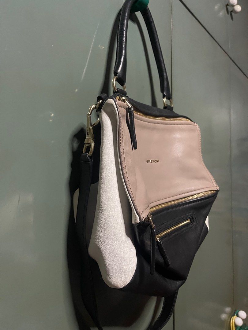 Givenchy Pandora tri-color (Category: Luxury Bags & Wallets) located in Quezon City. Submitted by karma_para_sa_bogus (Listing ID 1349337318, Image 3). Description: authentic. rank 8/10. excellent condition. tri-color.. rare colorway. unisex. medium to large-ish bag. .