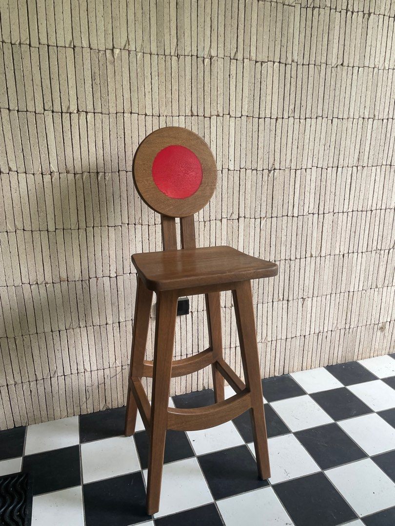 High Bar chair solid wood retro midcentury (Category: Chairs) located in Cavite. Submitted by dosamigas (Listing ID 1349202733, Image 1). Description: Custom design and painted .