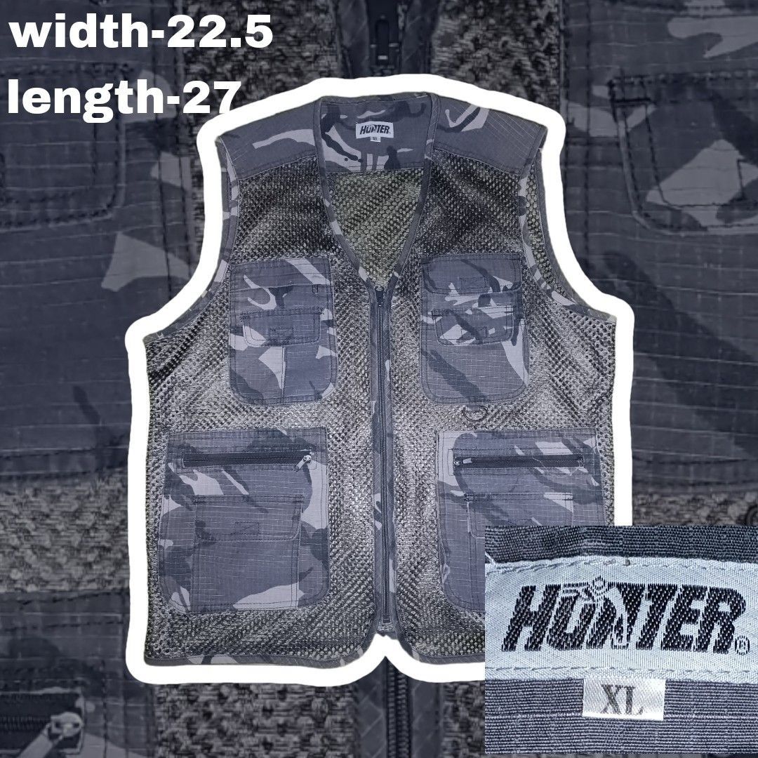 Hunter Vest Multipocket (camo) (Category: Vests) located in Catbalogan. Submitted by s.e.thriftfind (Listing ID 1349257802, Image 1). Description: size XL width 22.5 length 27 Good condition.