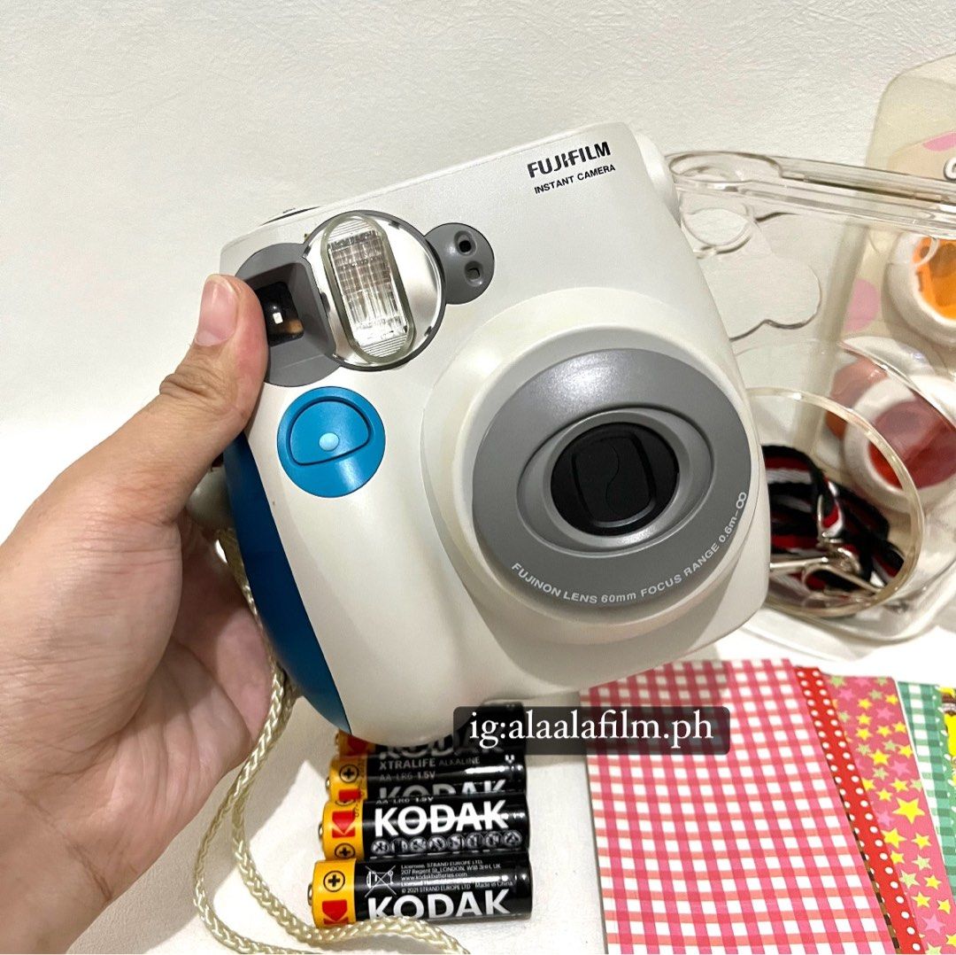 Instax Mini 7s Checki (Category: Camera Bags & Carriers) located in Bacoor. Submitted by masijakeopi_ (Listing ID 1349230861, Image 2). Description: Instax Mini 7s Checki ₱2,800 only! *FIXED Inclusion: ✓ Camera ✓ Handstrap ✓ Bnew Case ✓ Bnew Shoulder Strap ✓ 4pcs Color lens ✓ Film Stickers ✓ Bnew 4pcs Batteries *Workwell 💯 *Physical Condition: 9/10 (minimal discoloration/yellow near lens, please check the pictures provided) *Camera tested before