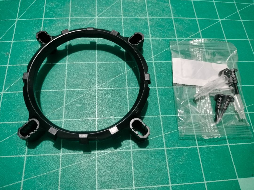 Intel CPU Processor Cooler HSF Retention Bracket Holder with Thermal Paste (Category: Cables & Adaptors) located in Quezon City. Submitted by kyrex12 (Listing ID 1349195573, Image 1). Description: -comlete set -accept for shipping via LALAMOVE COD(buyer's expense) -accept GCASH and MAYA payment -COMPATIBILITY IS BUYER'S RESPONSIBILITY.