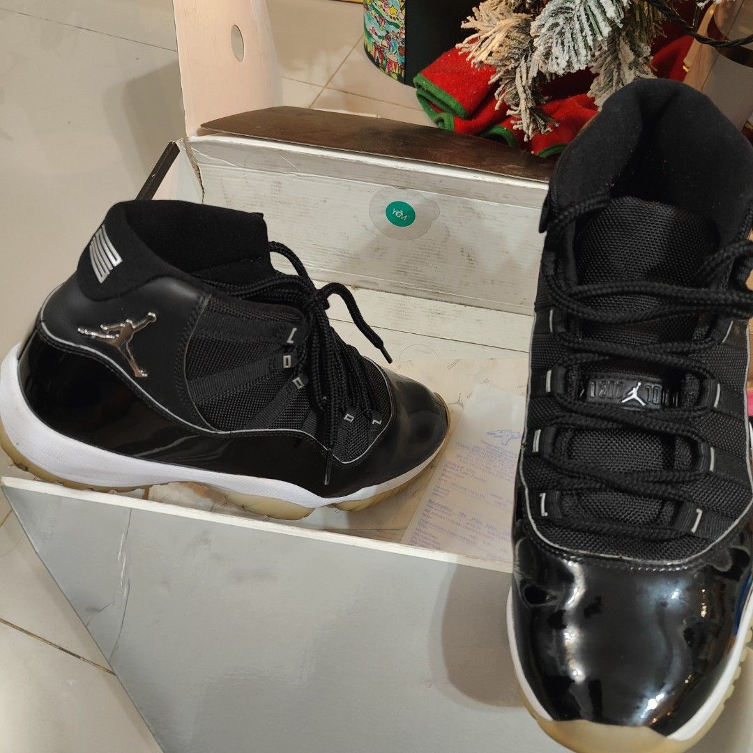 Jordan 11 Jubillee (Category: Sneakers) located in Quezon City. Submitted by CooLStuff (Listing ID 1349226663, Image 2). Description: Complete w/box and receipt from Titans.. Crafted from panels of black and white leather, these Air Jordan 11 "Jubilee - 25th Anniversary" high-top sneakers bring to life one of Tinker Hatfield's original '90s sketches for the pair, transformed with sleek panels and a high-top silhouette..