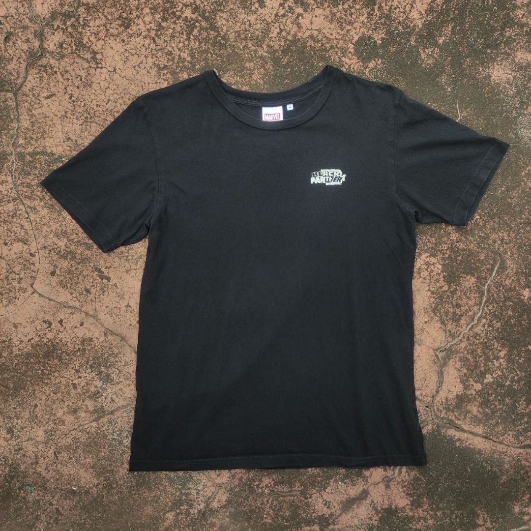 Marvel Black Panther comic graphic t-shirt (Category: Tshirts & Polo Shirts ) located in Naga. Submitted by 214apparel (Listing ID 1349240426, Image 2). Description: Marvel Black Panther comic graphic t-shirt Size: Medium on tag Measurements (inches): Armpit to armpit- 20.5 Length- 27 Issue/s- none Price- 150 +sf -Manage your expectations this is thrifted/pre-loved -Color may vary due to lighting -This is not guaranteed authentic -No return or re