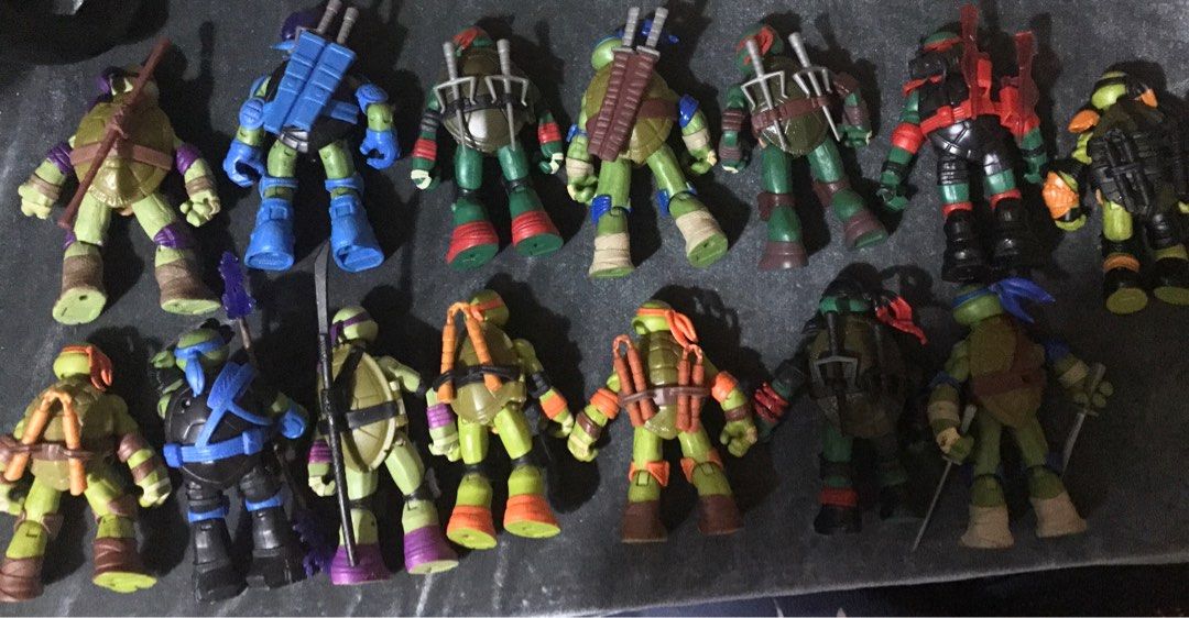 Playmates TMNT set 14 pcs wyswyg (Category: Action & Battle Toys) located in Pasig City. Submitted by timo1407 (Listing ID 1349358737, Image 2). Description: .