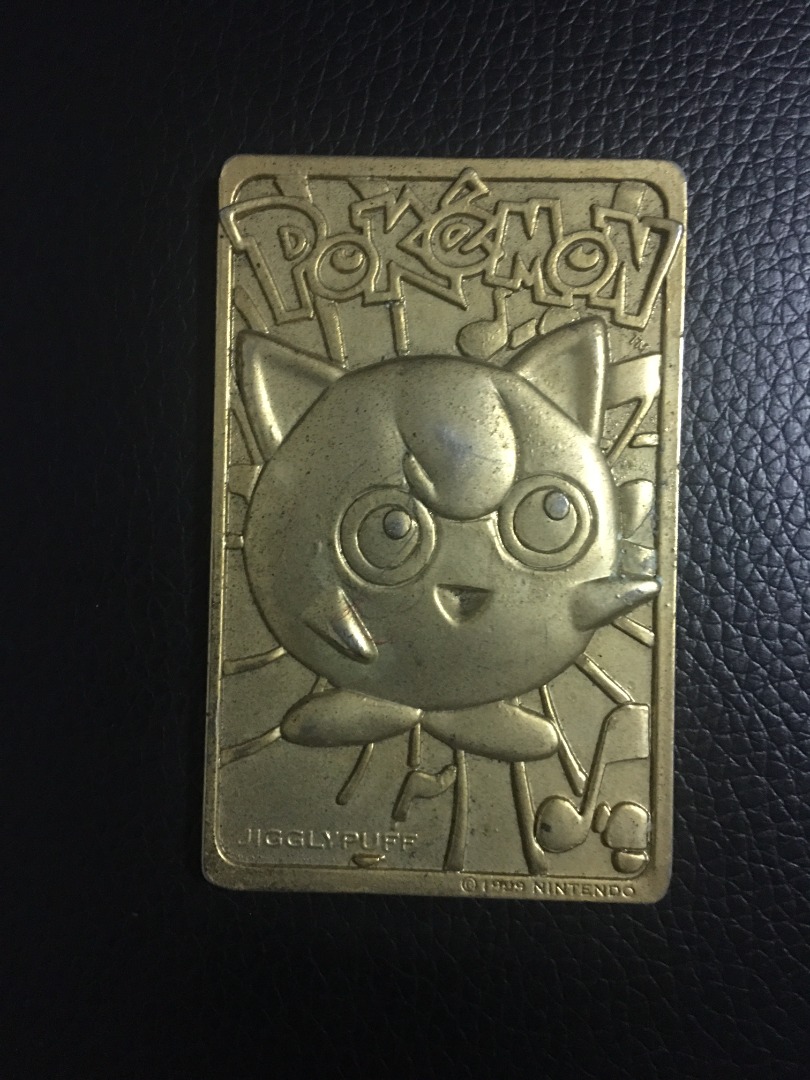 Pokemon Jigglypuff Gold Plated Card, Hobbies & Toys, Toys & Games on ...