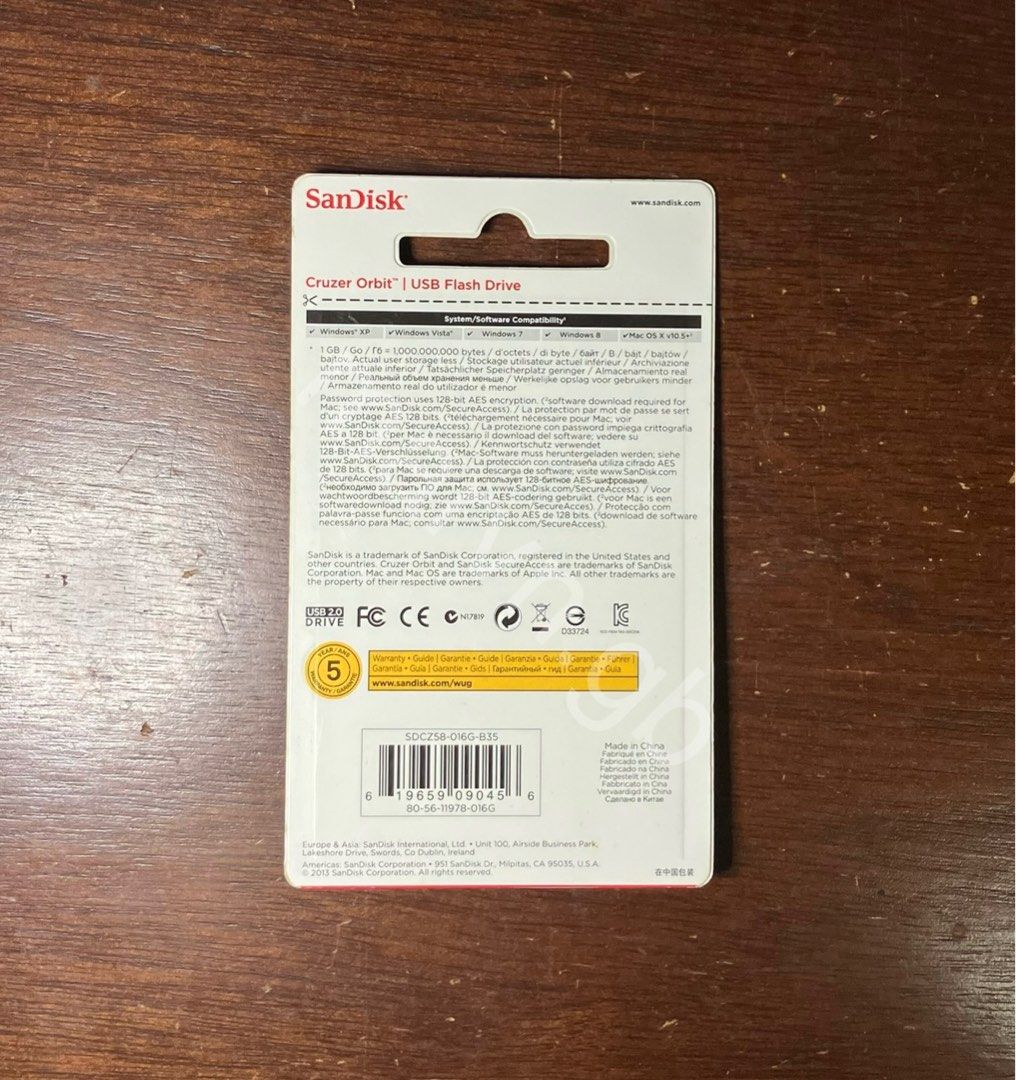 SANDISK 16GB USB (Category: Computer Parts) located in Cavite. Submitted by marvin.gb (Listing ID 1349300072, Image 2). Description: Authentic SanDisk Cruzer Orbit Rotating 16GB USB Pen Drive • Compact Swivel Design Offers Portability and Protection • High-Capacity Flash Drive Accommodates Large Media Files • Simple, Drag-and-Drop File Transfer • SanDisk SecureAccess Software Keeps Files Private • Backup and Store Files Online Note: • Additional 