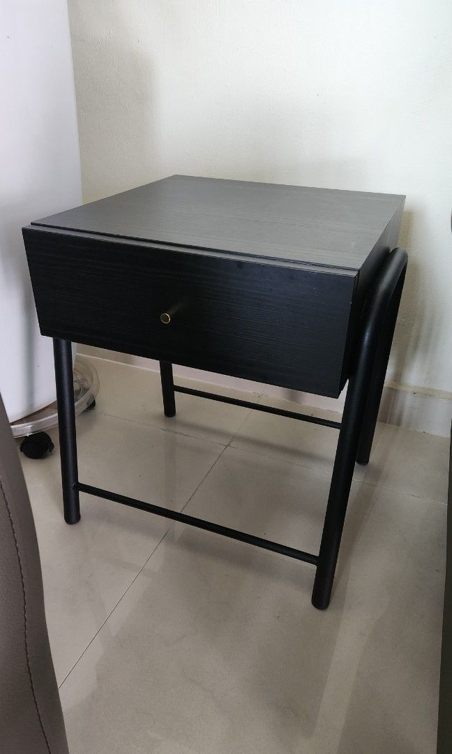 Side table (Category: Other Home Furniture) located in Singapore. Submitted by sssmum (Listing ID 1345207846, Image 1). Description: Solid wood bedside bed. In good condition.