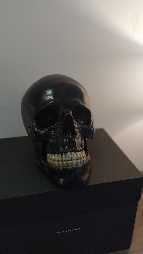 Skull Head Decor (Category: Other Home Decor) located in Quezon City. Submitted by maychamatcha (Listing ID 1349279670, Image 2). Description: ((temporarily unavailable. Not on hand atm)) Comes with original box Great quality! Got as a gift Brand: Love and Culture ph (they’re not active anymore but you can check out their Insta page @loveandculture_ph) rfs: not my aesthetic Due to its fragility, I can only ship via lalamove/grab within Metro Mani