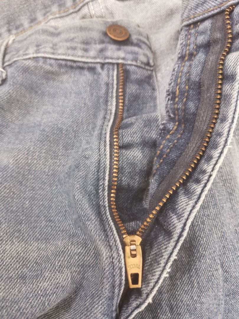 Vintage 70s Roebucks by Sears Denim (Category: Jeans) located in Quezon City. Submitted by though.bare (Listing ID 1349280079, Image 3). Description: Fits 32 up to 33 for Men In good, worn & aged condition. Scovill zip, additional layer added on top of one thigh Waist : 17" Length : 38.5" Inseam : 29" Thigh : 12" Opening : 9" Front Rise : 11.5" Listings not marked sold/reserved are available for purchase Feel free to send me a DM for inquiries! P