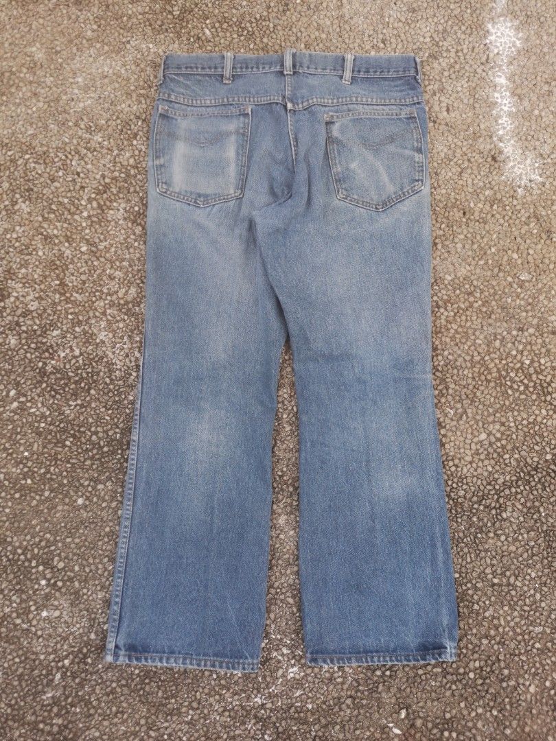 Vintage 70s Roebucks by Sears Denim (Category: Jeans) located in Quezon City. Submitted by though.bare (Listing ID 1349280079, Image 2). Description: Fits 32 up to 33 for Men In good, worn & aged condition. Scovill zip, additional layer added on top of one thigh Waist : 17" Length : 38.5" Inseam : 29" Thigh : 12" Opening : 9" Front Rise : 11.5" Listings not marked sold/reserved are available for purchase Feel free to send me a DM for inquiries! P