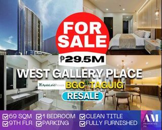 West Gallery Place  1bedroom condo unit for sale clean title in BGC Taguig