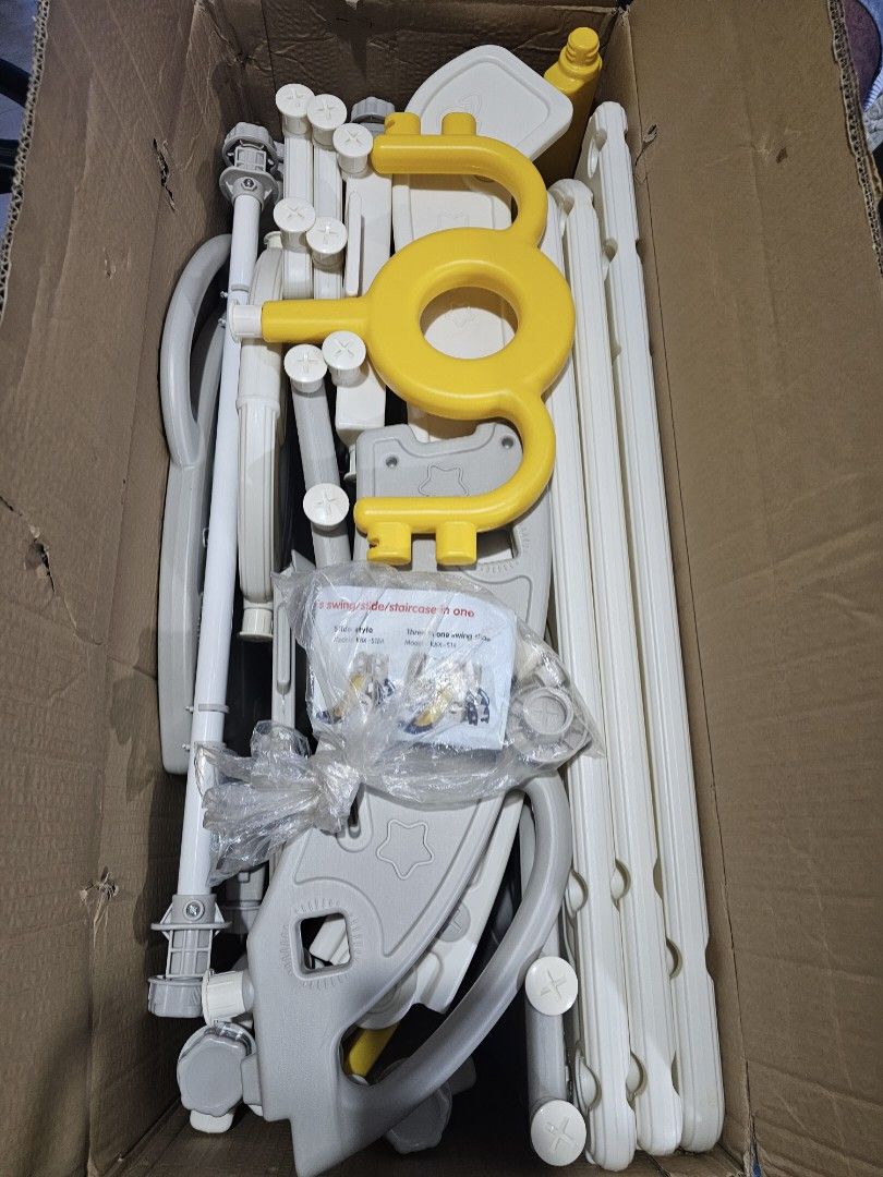 2in1 Slide and Swing for Kids (Category: Infant Playtime) located in Manila. Submitted by mrjn102121 (Listing ID 1349426123, Image 1). Description: Brandnew, Complete with box.