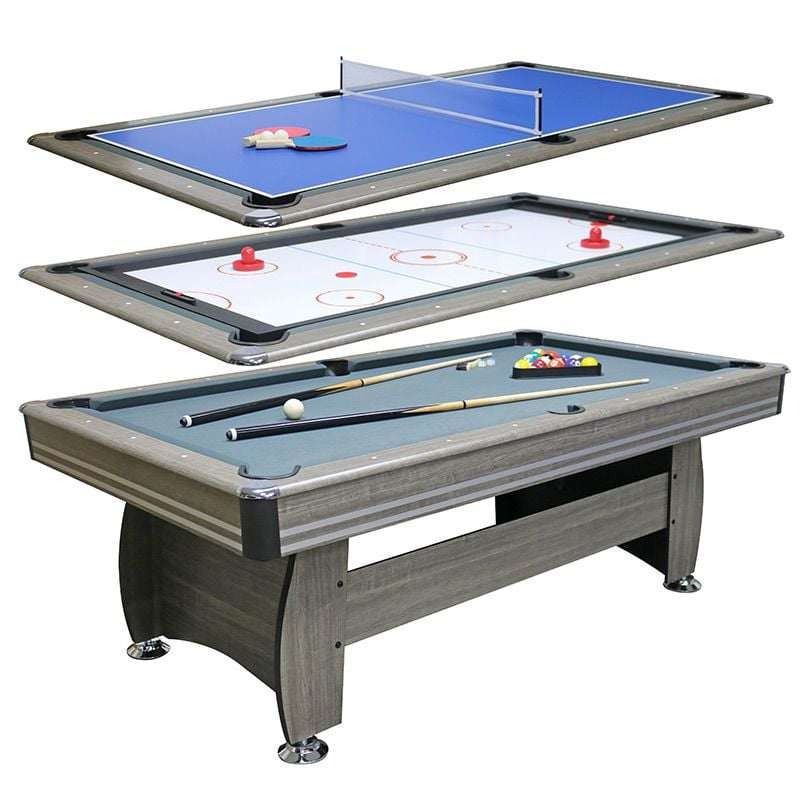 4x7ft. 3in1 Deluxe Multi Gaming Table Oak Color (dining,hockey,tennis ...