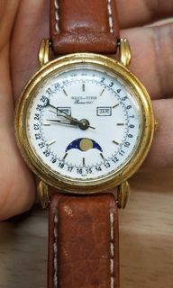 🗄上世紀舊裝 SOLVIL et TITUS 鐵逵時 moon-face 月份、星期、日曆、防水 三針 手錶 (貨品錶面10-15分位置有爆裂,請細看相片) (see settlement location frist)64238892508674110