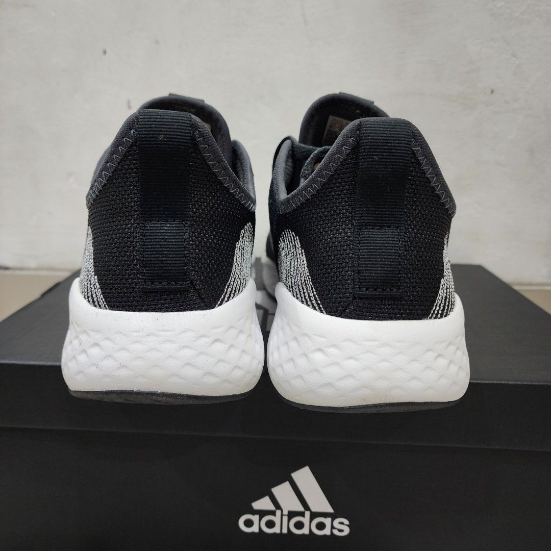Adidas Fluid Flow 2.0 black grey Original BNIB no. 43, Fesyen Pria ...