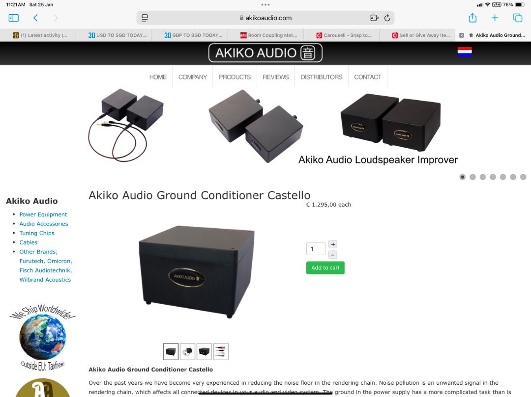 Akiko Audio Power Conditioner, Ground Contioner, Tuning Stick [reduced to  sell], Audio, Other Audio Equipment on Carousell