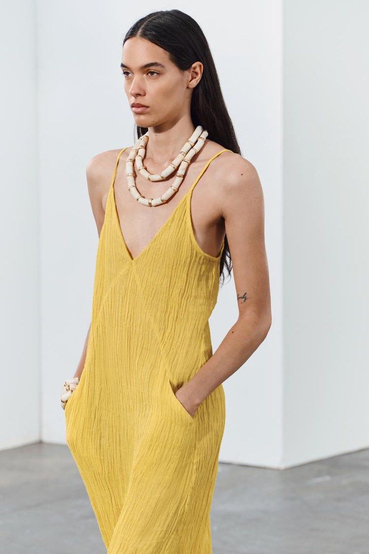 butter yellow a line dress Mac Duggal - Yellow Embroidered Tulle A-Line Midi Dress