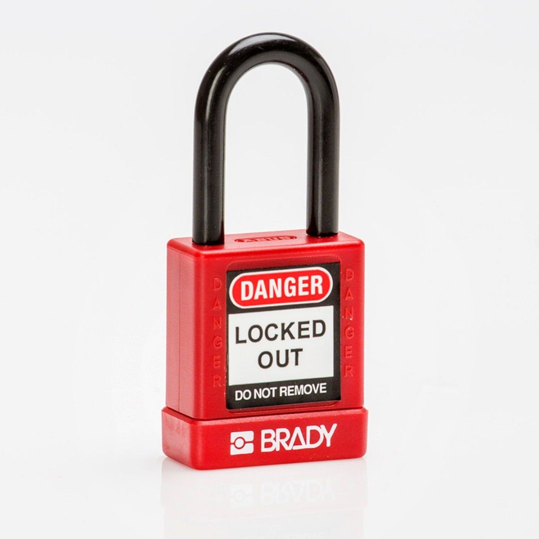 Brand New Brady Lockout / Tagout Safety Security Padlock with with Red ...