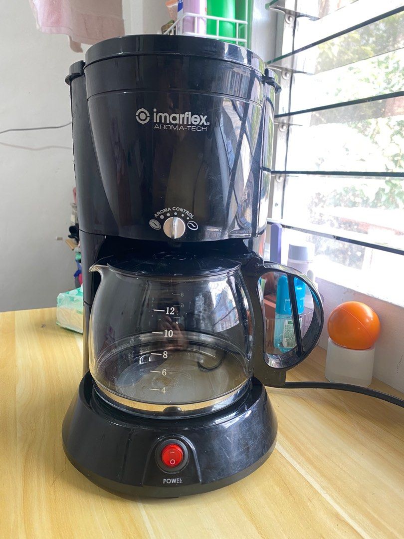 Coffee Maker 2nd Hand (Category: Coffee Machines & Makers) located in Pasay City. Submitted by jellyanne (Listing ID 1349422164, Image 2). Description: Selling Imarflex 2nd Hand Coffee Maker RFS: mag uupgrade No issue, lightly used.