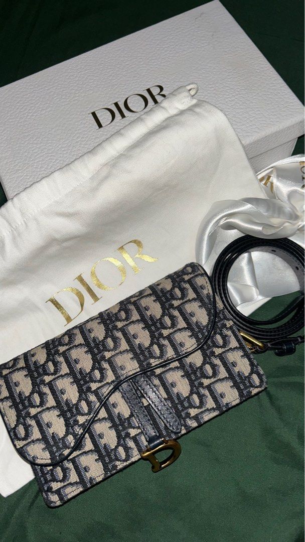 Dior Saddle Belt Pouch (Category: Luxury Bags & Wallets) located in Pateros City. Submitted by andi.dandi (Listing ID 1349454738, Image 1). Description: 💼 Condition: Gently used, in excellent condition with minimal signs of wear—it’s been well cared for, and still has plenty of life left to offer! 🌟 Features: Classic saddle design, adjustable belt strap, and iconic Dior logo for that unmistakable luxury vibe. 💵 Price: ₱50,000.00 This versatile