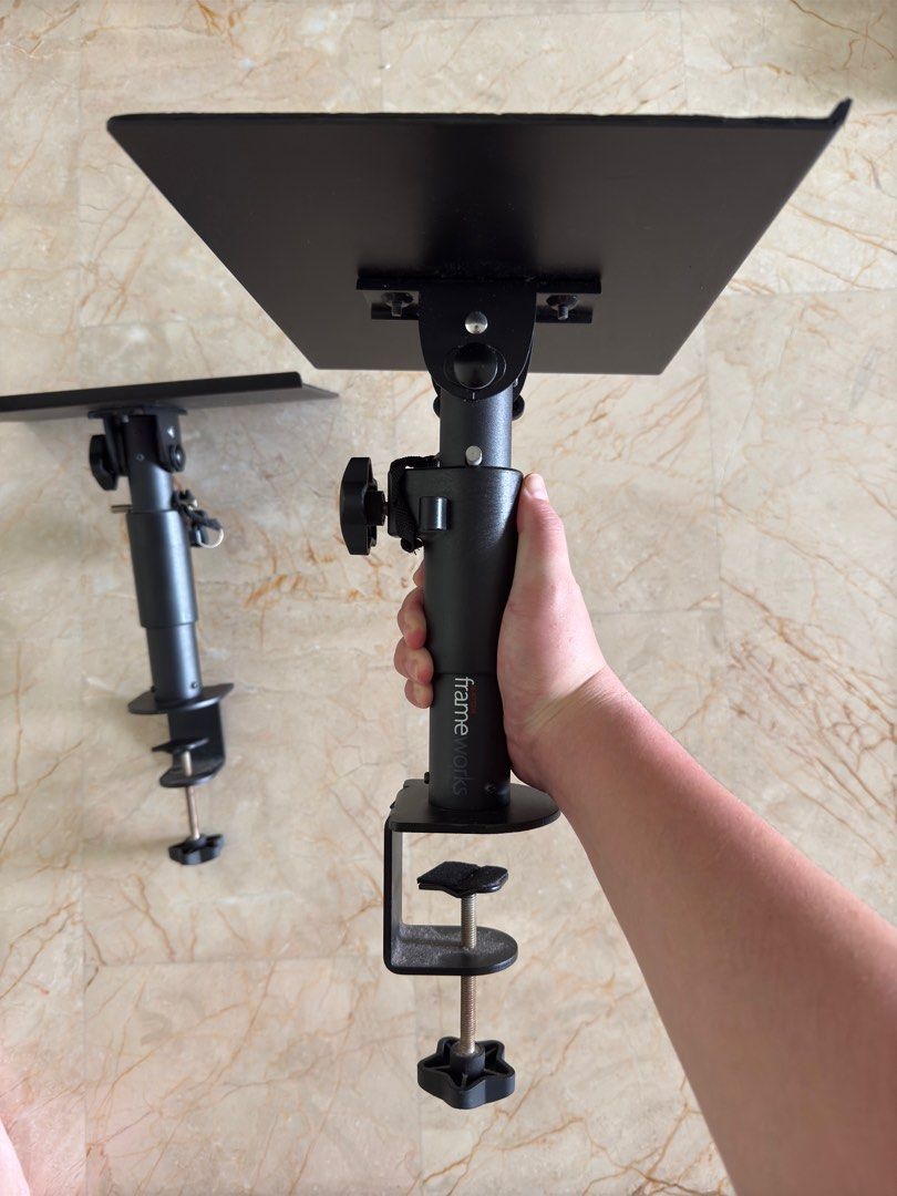 Gator Frameworks Desktop Clamp-On Studio Monitor and Speaker Stand ...