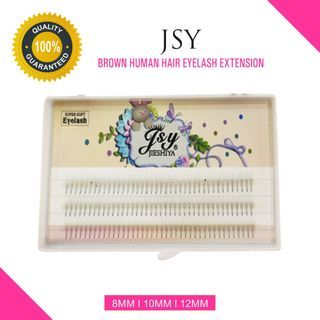 JSY Brown Human Hair Eyelash Extension