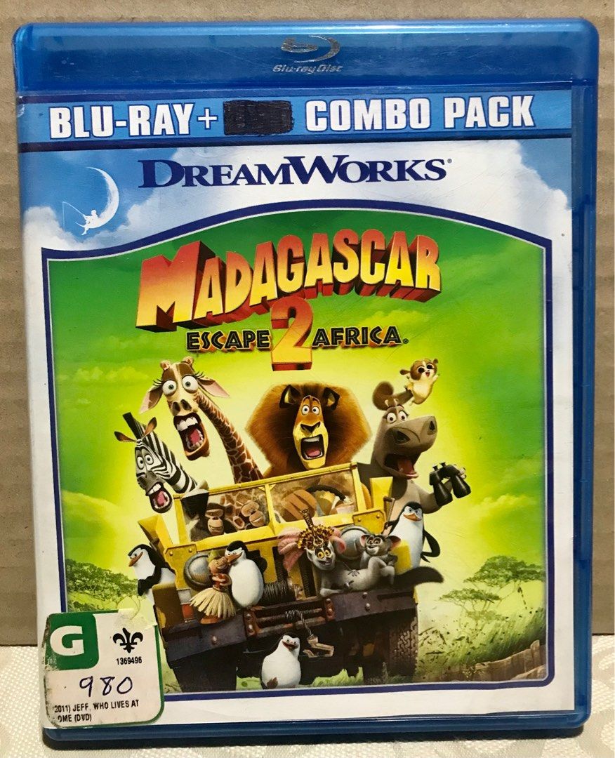Madagascar 1 & 2 - Blu-Ray Bundle Sale! (Category: CDs & DVDs) located in Angeles City. Submitted by lensongsong (Listing ID 1349420464, Image 3). Description: Discs in excellent condition Made in USA add shipping MADAGASCAR Alex the lion is the king of the urban jungle, the main attraction at New York's Central Park Zoo. He and his best friends -- Marty the zebra, Melman the giraffe and Gloria the hippo -- have spent their whole lives in blissfu