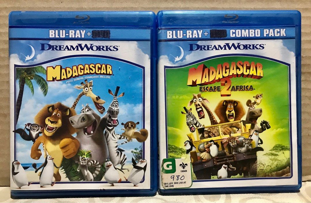 Madagascar 1 & 2 - Blu-Ray Bundle Sale! (Category: CDs & DVDs) located in Angeles City. Submitted by lensongsong (Listing ID 1349420464, Image 1). Description: Discs in excellent condition Made in USA add shipping MADAGASCAR Alex the lion is the king of the urban jungle, the main attraction at New York's Central Park Zoo. He and his best friends -- Marty the zebra, Melman the giraffe and Gloria the hippo -- have spent their whole lives in blissfu