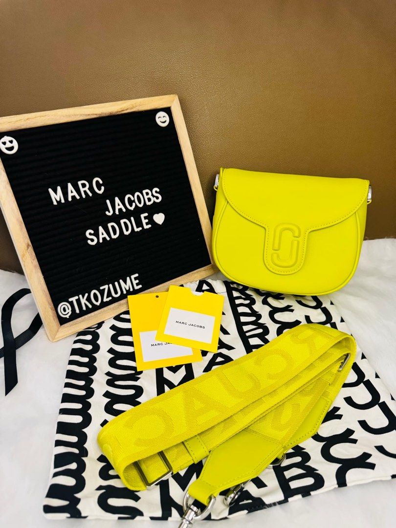 Marc Jacobs Saddle Bag (Category: Luxury Bags & Wallets) located in Binangonan. Submitted by tkozume (Listing ID 1349497766, Image 1). Description: •removable, adjustable, webbed cross-body strap •fold-over flap with magnetic closure •one interior zip pocket •interior slip pocket.