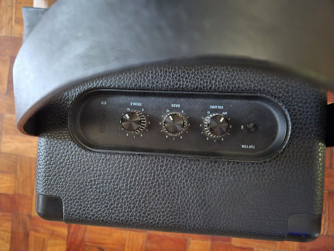 MARSHALL Tufton speakers 100% working ! (Category: Portable Music Players) located in Quezon City. Submitted by frankstuff (Listing ID 1349367131, Image 3). Description: Marshall Tufton speakers. Bluetooth . Simply best sounding speakers out there!. please note, battery must be replaced. I use this plugged . speakers without plugging can be used maybe 30 min. max. I saw replacement battery for 3.5 k but was given another speaker so I did not push
