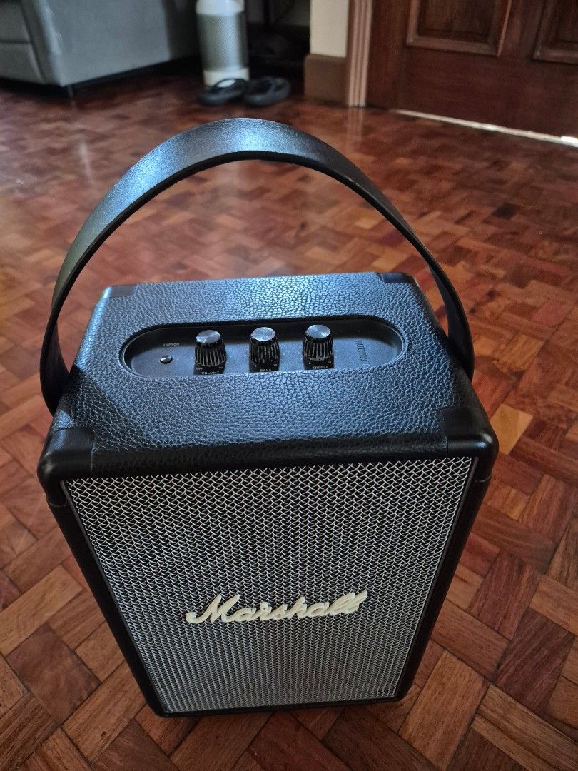 MARSHALL Tufton speakers 100% working ! (Category: Portable Music Players) located in Quezon City. Submitted by frankstuff (Listing ID 1349367131, Image 2). Description: Marshall Tufton speakers. Bluetooth . Simply best sounding speakers out there!. please note, battery must be replaced. I use this plugged . speakers without plugging can be used maybe 30 min. max. I saw replacement battery for 3.5 k but was given another speaker so I did not push