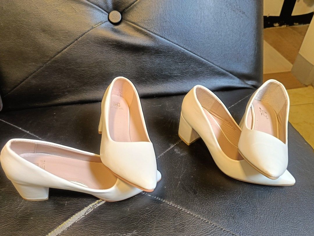 Nursing White Shoes take all (Category: Heels) located in Davao. Submitted by clecle1 (Listing ID 1349403247, Image 3). Description: Nursing Graduation and Oathtaking lang ginamit ung isang pair then the other pair once lang ngamit. 800 take all. Size 35 and 36.