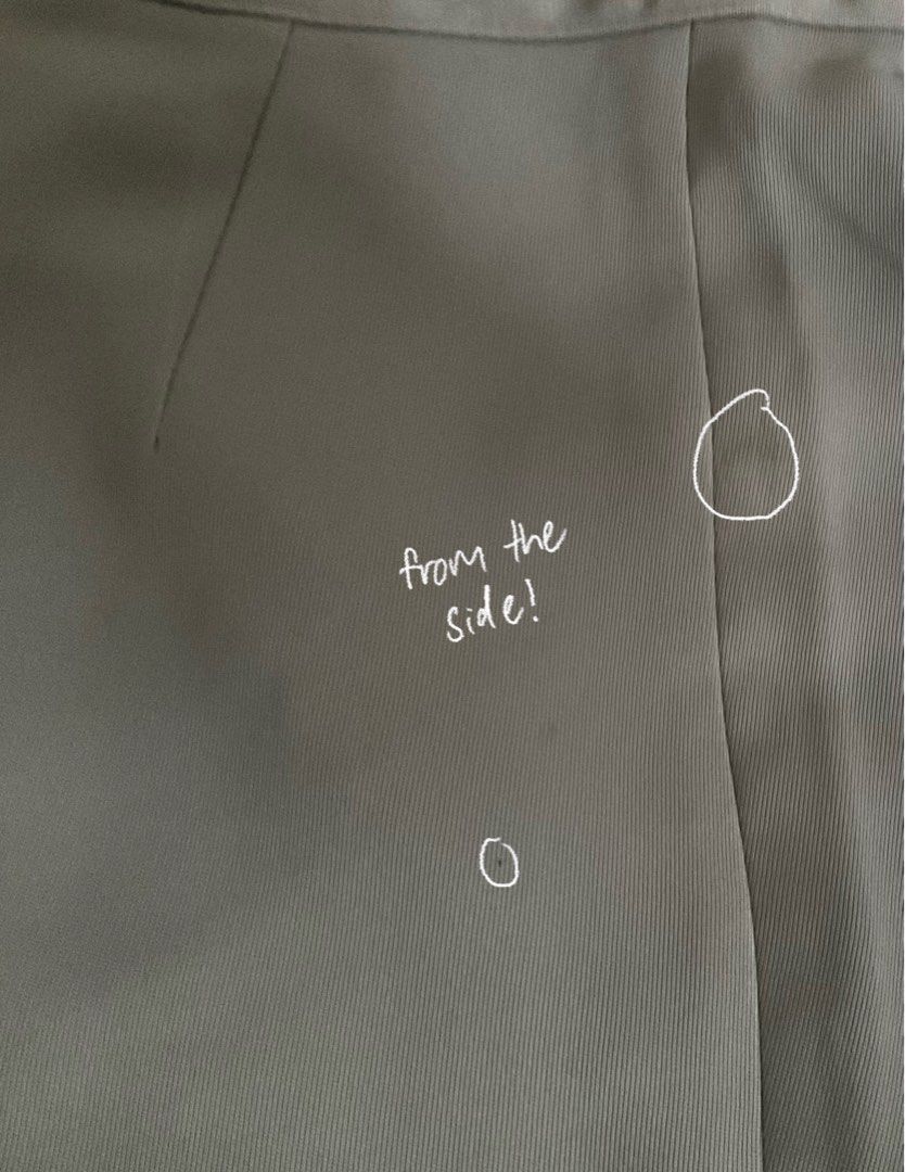 pleated pants (Category: Other Bottoms) located in Singapore. Submitted by hedgehoggers (Listing ID 1349545310, Image 6). Description: navy blue: $10 light grey: $6 buy BOTH for $14 - fits XS-S, both have belt loop - note that light grey has a couple of defects :( only buy if u don’t mind - measurements are the same.