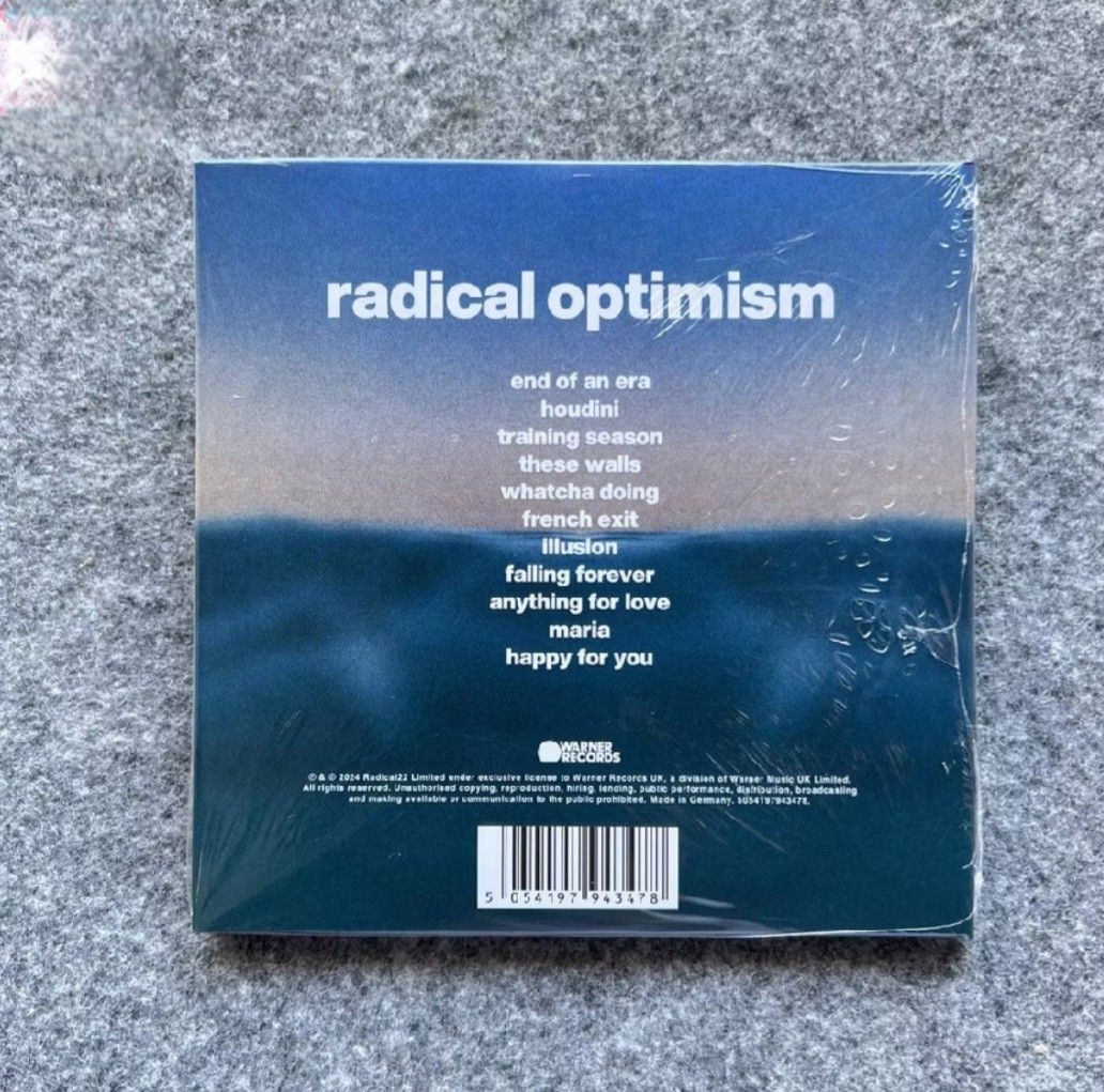 Radical Optimism - Dua Lipa CD (Category: CDs & DVDs) located in Dasmarinas. Submitted by ohsnaprecords (Listing ID 1349462090, Image 2). Description: Mode of Payment: Gcash Mode of Delivery: JNT/GGX Shoulder po ng buyer ang shipping fee. Interested? Dm me.